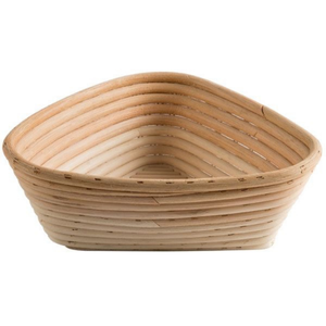 Panier à pain ovale en rotin naturel de qualité alimentaire avec doublure en tissu pour la fermentation de la pâte et la cuisson artisanale - Product Image 2