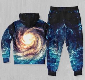Ensemble de survêtement sportif pour homme et femme, imprimé en 3D, avec capuche, motif galaxie, sublimation, logo personnalisé - Product Image 4