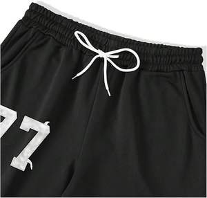 Venta al por mayor producto caliente negro serigrafía logotipo personalizado para los hombres de alta calidad chándal conjunto Streetwear hombres Vintage chándal - Product Image 5