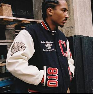 แจ็กเก็ตแขนยาวสไตล์ตัวแทนมหาวิทยาลัยแจ็กเก็ตเบสบอลเลตเทอร์แมนใส่เล่นกีฬาฤดูหนาวมาใหม่ - Product Image 5