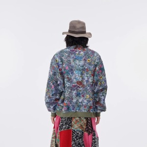 Veste d'automne-hiver pour hommes et femmes, imprimé jacquard, coupe ample de baseball, faite à la main avec du tissu de toile de laine spécial, design plancton pour hommes - Product Image 2