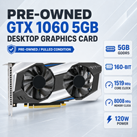 Carte graphique de jeu GTX 1060 5 Go GDDR5 160 bits à double ventilateur 4K avec DirectX 12 et PCI Express 3.0 X16 pour PC de bureau