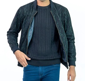 Bombardier de baseball fait à la main au Pakistan vestes d'université pour hommes avec logo avant à motif solide - Product Image 5