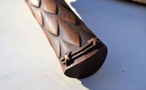 Hache viking à double lame en acier damas de haute qualité, fabriquée par Steel Craft International, manche en bois, forgée à la main, gravée - Product Image 6