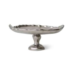 Bol en métal de style piédestal avec poignées, fournitures pour événements et fêtes, décoration de table, bateau décoratif en argent, bols à fruits, style américain - Product Image 2