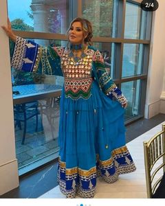 Vêtements traditionnels faits à la main robe afghane haute qualité meilleur matériel afghan Vintage femmes robes 0677 - Product Image 4