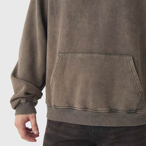 Sudadera con Capucha Extra Grande de Felpa 100% Algodón para Hombre, Ropa Urbana de Alta Calidad, Sudadera Extra Grande para Hombre a Precio Económico al por Mayor - Product Image 4