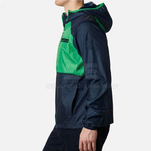 Chaqueta Cortavientos Impermeable con Capucha para Hombre, de Alta Calidad, Diseño Moderno, Servicio OEM, Estilo Invernal - Product Image 3