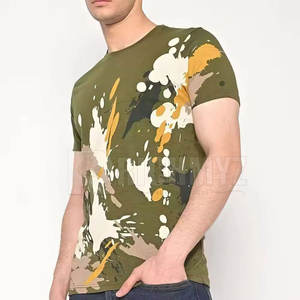 Camiseta de Moda con Ribete en Contraste, Nuevo Diseño, Ropa Urbana, Logotipo Personalizado Impreso, Camisetas para Hombre - Product Image 1