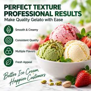 Congélateur à Gelato de Comptoir Kolice ICM-12L, Machine à Crème Glacée Dure 12-16L, Cylindre 4.3L, Congélation Rapide, 110V 220V - Product Image 6