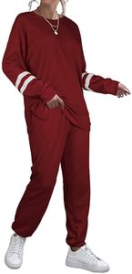 Ensemble de jogging pour femmes 2024 Pantalon deux pièces avec logo Survêtements de course décontractés pour la saison d'hiver - Product Image 6