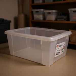 Stefanplast 15Lt Multipurpose XL Transparent Storage <b>Box</b> Space-<b>Saving</b> Visual Container 13052 - Product Image 3