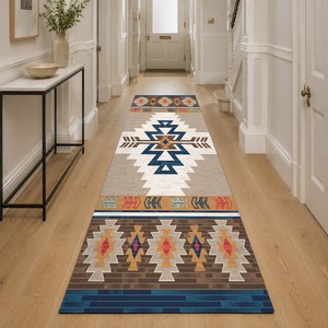 <b>RUGS</b> DEPOT LXDP-0016 Wholesale Terracotta Gold Modern Vintage Digital Printed Machine Washable Chenille Area <b>Rug</b> <b>Non</b> <b>Slip</b> - Product Image 5