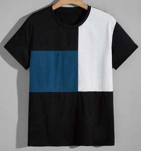 Camiseta de alta calidad 100% algodón color personalizado para hombres camiseta de ajuste regular Stock ropa a granel camiseta - Product Image 4