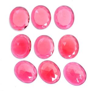 Tourmaline Hydro Quartz 25x30mm ovale facetté, cabochon taille rose, quartz rose naturel, pierre semi-précieuse, pierres brutes pour bijoux - Product Image 4