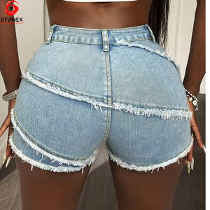 New Summer <b>Women</b> Shorts Washed Distressed High Quality Denim Shorts for <b>Women</b> <b>Vintage</b> Street <b>Jean</b> Comfortable Shorts - Product Image 5