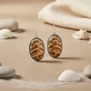 ต่างหูจี้รูปดอกไม้เงินแท้ 925 สำหรับผู้หญิง-ชุบทอง - Product Image 2