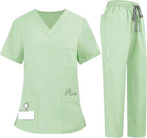 ชุดยูนิฟอร์มพยาบาลฤดูร้อนแบบสั่งทำพิเศษสำหรับผู้หญิง ผ้าฝ้าย 100% ชุดยูนิฟอร์มโรงพยาบาล ผ้าแคนวาส โลโก้สั่งทำ สีตามสั่ง สำหรับแพทย์และพยาบาล - Product Image 5