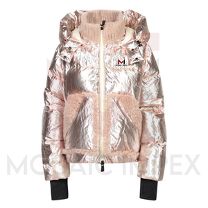 Mosaic Impex, chaqueta de invierno personalizada para mujer, gorro de piel con capucha cálido, abrigo corto doble, botón con cremallera, largo, transpirable, estampado - Product Image 6