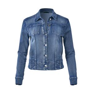 Dernière Collection : Veste en Jean Matelassée Décontractée à Manches Longues pour Femme, Élégante, avec Poches Tissées Personnalisées, Respirante, Écologique et Réversible - Product Image 5