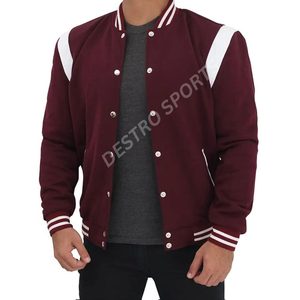 Veste universitaire en laine Letterman respirante avec broderie de logo personnalisé veste universitaire pour hommes - Product Image 2