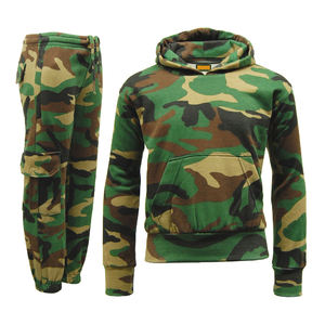 ชุดวอร์มผู้ชายลายพรางสีเขียวแบบใหม่ ผ้าฟลีซ น้ำหนัก 320 GSM สำหรับฤดูหนาว สไตล์ลำลอง ผลิตตามแบบ OEM ขายส่ง - Product Image 1