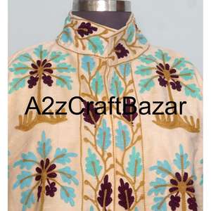 Veste en velours Suzani artisanale, best-seller, veste d'hiver, manteau pour femmes, veste en tissu de velours Suzani, veste de soirée en velours - Product Image 3