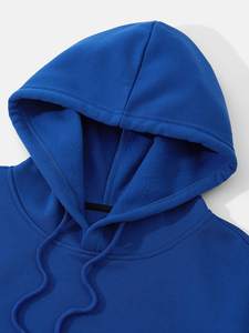 Sweats à capuche surdimensionnés d'hiver épaule tombante poids lourd coupe ample Boxy Streetwear Hoodie personnalisé brodé bouffant OEM vente en gros - Product Image 4
