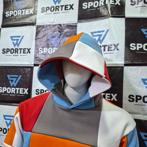 Sweat-shirt à capuche unisexe surdimensionné en coton 100% pour l'hiver, streetwear chaud, multicolore, tendance - Product Image 5