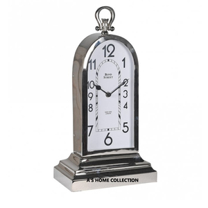 Reloj de mesa Vintage clásico sin tictac de Color negro y dorado, escritorio de exhibición de aguja de Metal, muebles de oficina de cuarzo - Product Image 6