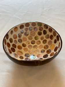 Bol à salade en nacre et en bois avec coupe-salade en bois Bol à mop de meilleure qualité pour soupe de riz Prix de gros Meilleure qualité - Product Image 2