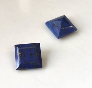 Piedra preciosa facetada lapislázuli azul natural al por mayor corte cuadrado 3mm-20mm para la fabricación de joyas - Product Image 5