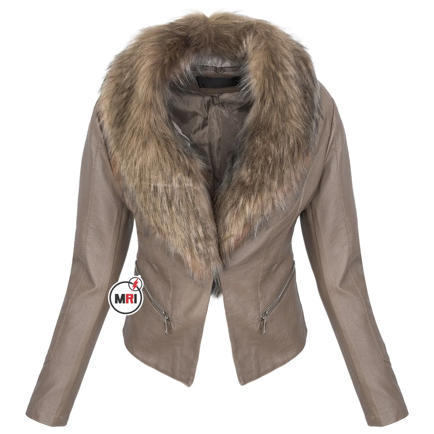 Jaqueta feminina de couro legítimo, venda por atacado, para motocicleta, ovelha, couro legítimo, estilo bomber, moderna, primavera