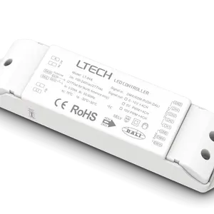 LTECH LT-84A 4 ch DALI至0 ~ 10v调光模块Dmx至0-10v调光推送调光至0-10v 4ch dali至0 ~ 10v dali转换至0 ~ 10v