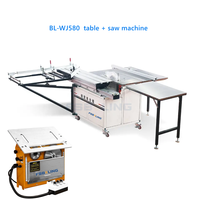 Nouvelle scie à panneaux coulissante horizontale multifonctionnelle portable pour le travail du bois avec moteur et bras oscillant mécanique