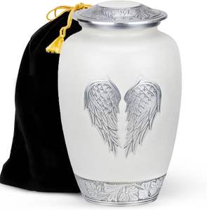 Ailes d'Ange Urne de crémation pour cendres humaines Grande urne de crémation avec velours Beg pour cendres Urnes de crémation humaine pour cendres - Product Image 5