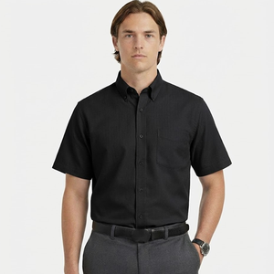 Chemise habillée en bambou pour homme, coupe classique, manches courtes, écologique, style formel, personnalisable - Product Image 5