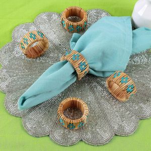 Best Selling Rattan Napkin <b>Ring</b> <b>Hand</b> Woven Rattan <b>Holders</b> for Party Decoration Dining Table - Product Image 3