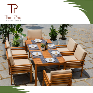 ชุดเฟอร์นิเจอร์รับประทานอาหารไม้แบบร่วมสมัยสำหรับร้านอาหารและห้องครัวผู้จัดจำหน่ายจากเวียดนาม - Product Image 6