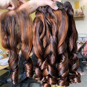 ผมมนุษย์เวียดนามเครื่องเป่าเด้งวิเศษมีความยาว8-32นิ้วจากโรงงานเวียดนาม - Product Image 1