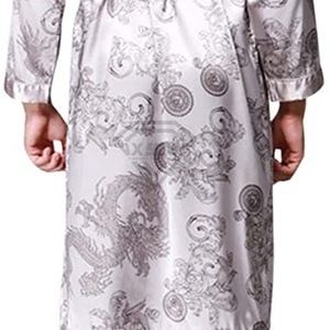 New Fashion Vintage Bathrobes Honeymoon New Bride Sexy Silk Satin Pajamas Comfortable Feeling Sleepwear Robes for Women and Man - Product Image 6