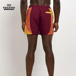 Wholesale Men's Best Gray/<b>Black</b> Fashionable Cotton/Polyester Summer Streetwear Plain Dyed Beach Shorts Zipper Casual Pattern - Product Image 3