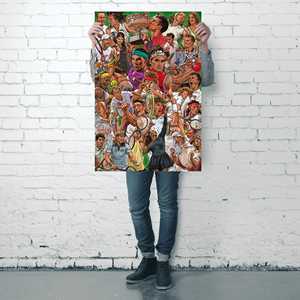 Affiche des légendes du tennis, élégantes plaques décoratives pour décorer votre espace - Product Image 1