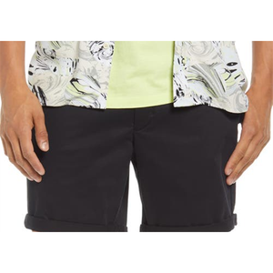 Pantaloncini Chino Skinny Neri Traspiranti Taglia 38 in Tessuto Oxford - Product Image 2