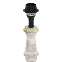Lampe de table en métal de conception moderne blanche, faite à la main, avec support E27, lampe de chevet décorative, support de lampe de bureau, décoration d'hôtel