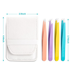 Pince à sourcils en acier inoxydable Pointe inclinée Pointe pointue Pince à sourcils dans les dernières conceptions - Product Image 1