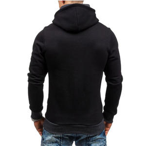 Sudadera con capucha y cremallera de 1/4 para hombre, de algodón 100% de 550 g/m², corte regular, lisa, resistente al viento, manga larga, forro polar, personalizada - Product Image 4