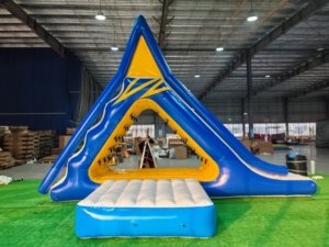 Tobogán Inflable Acuático de <span class=keywords><strong>Verano</strong></span>, Pequeño y Plegable, con Escalada y Tapete - Product Image 1