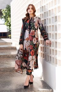 Conjunto de 3 piezas de Salwar Kameez de estilo indio pakistaní de invierno para mujer, MOQ mixto, tela de lino transpirable de secado rápido, Color sólido - Product Image 2