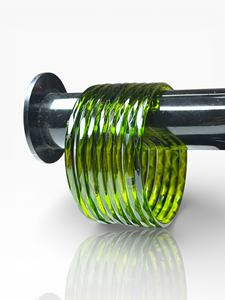 Juego de Brazaletes de Vidrio Transparente Verde Indio de Primera Calidad, Modernos, Tradicionales, para Uso Diario, para Mujer, Precio al por Mayor - Product Image 3